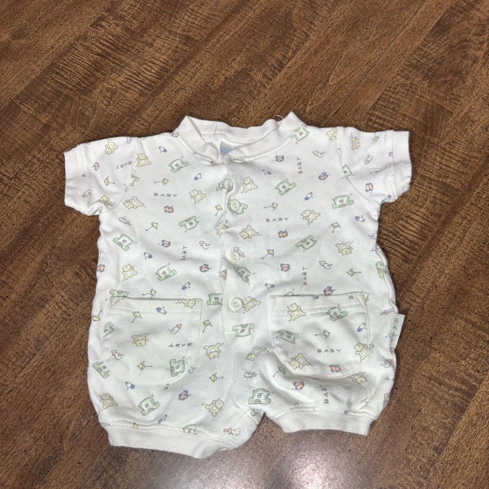 Adorable White Baby One Piece